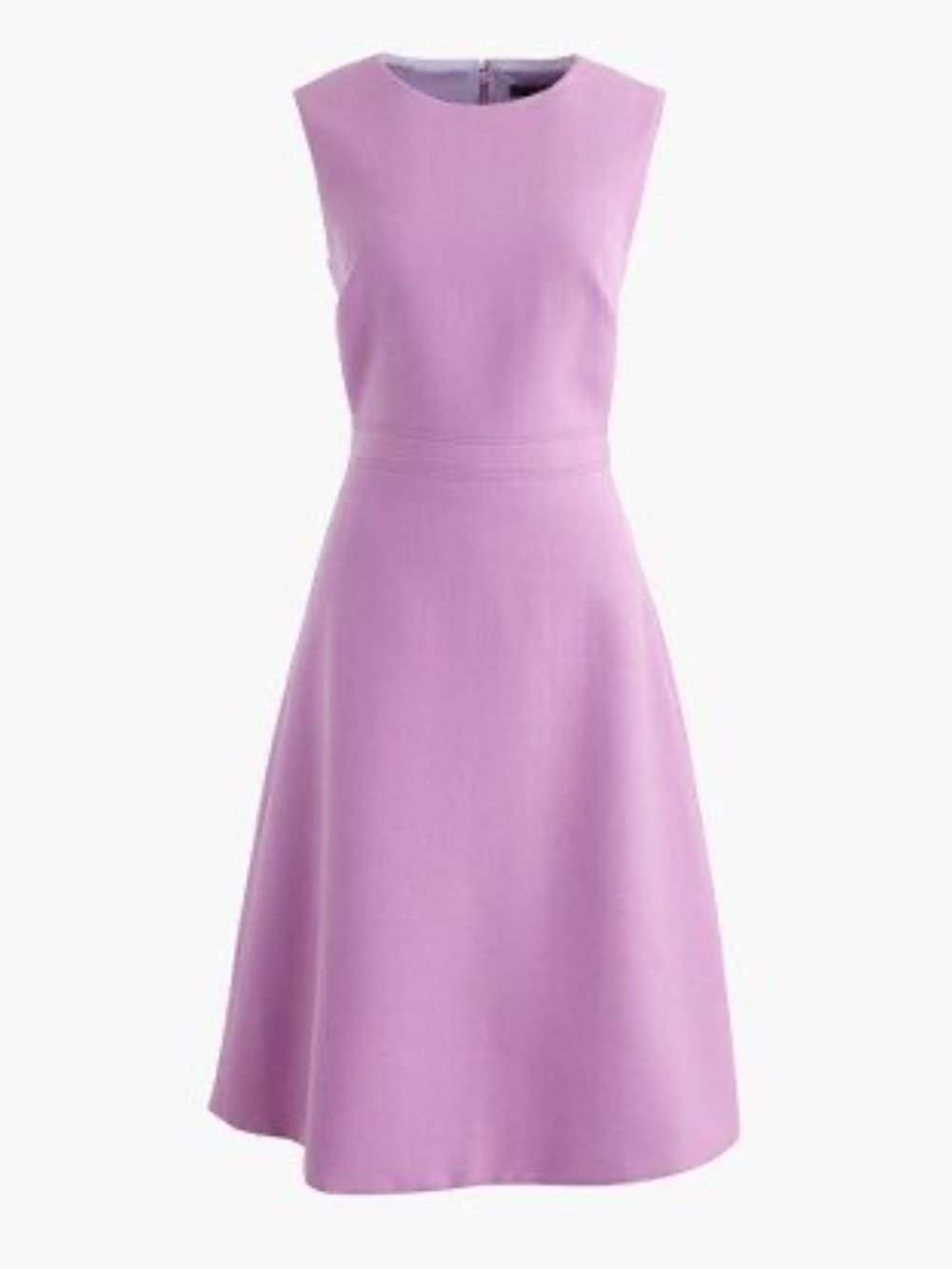 J. Crew Lilac Wool blend Sleeveless Midi Dress